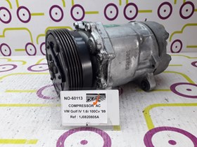 Compressor de AC  Volkswagen Golf IV  1.6 i 100 Cv de 1999 - Ref OEM :  1J0820805A